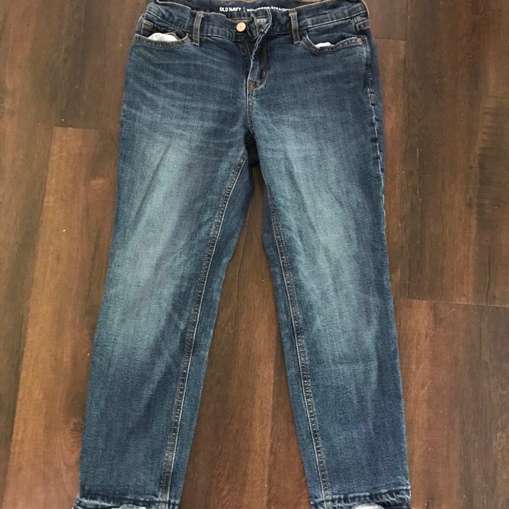 Old Navy Boyfriend Jeans with Frayed Hem
